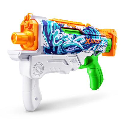 XSHOT Water Fast-Fill Skins Hyperload Water Blaster, Summer Outdoor Pool Toy (2 Pack), Mailer Box, [Various], White