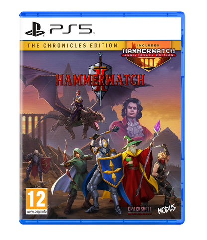 Hammerwatch 2: Chronicles Edition for PS5 game case featuring fantasy artwork and game title by Modus.