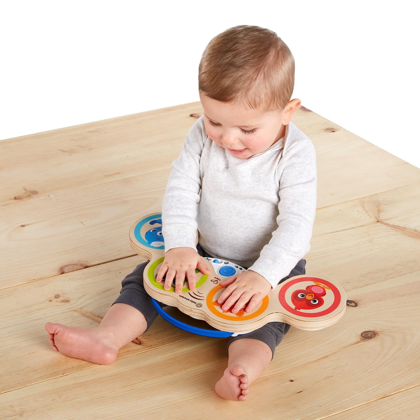 Baby Einstein Magic Touch Wooden Drum Musical Toy, Ages 6 months+