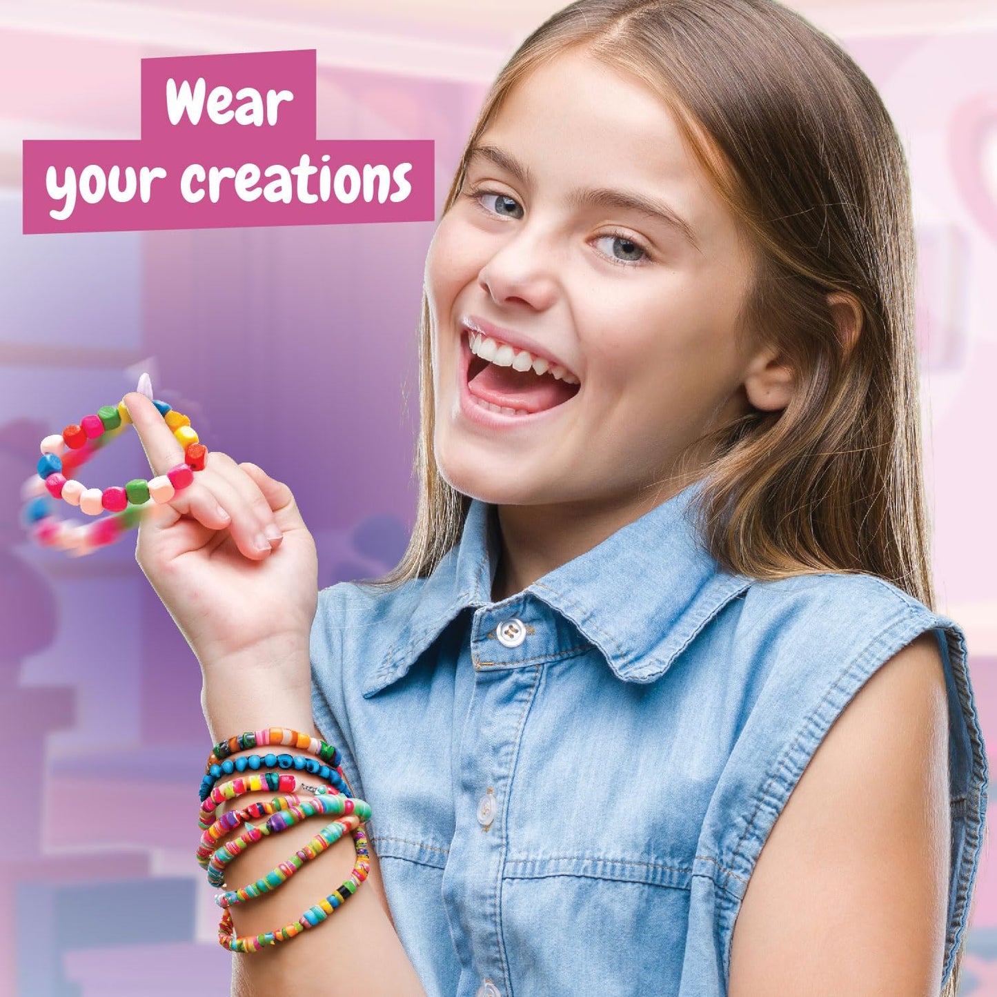 Science4you Jewellery Excavation Kit for Kids – Discover All the Incredible Beads, Arts and Crafts Kit to Make Your Own Friendship Bracelet, A Bead Bracelet Set Gift for Girls and Boys Age 6 7 8 9+