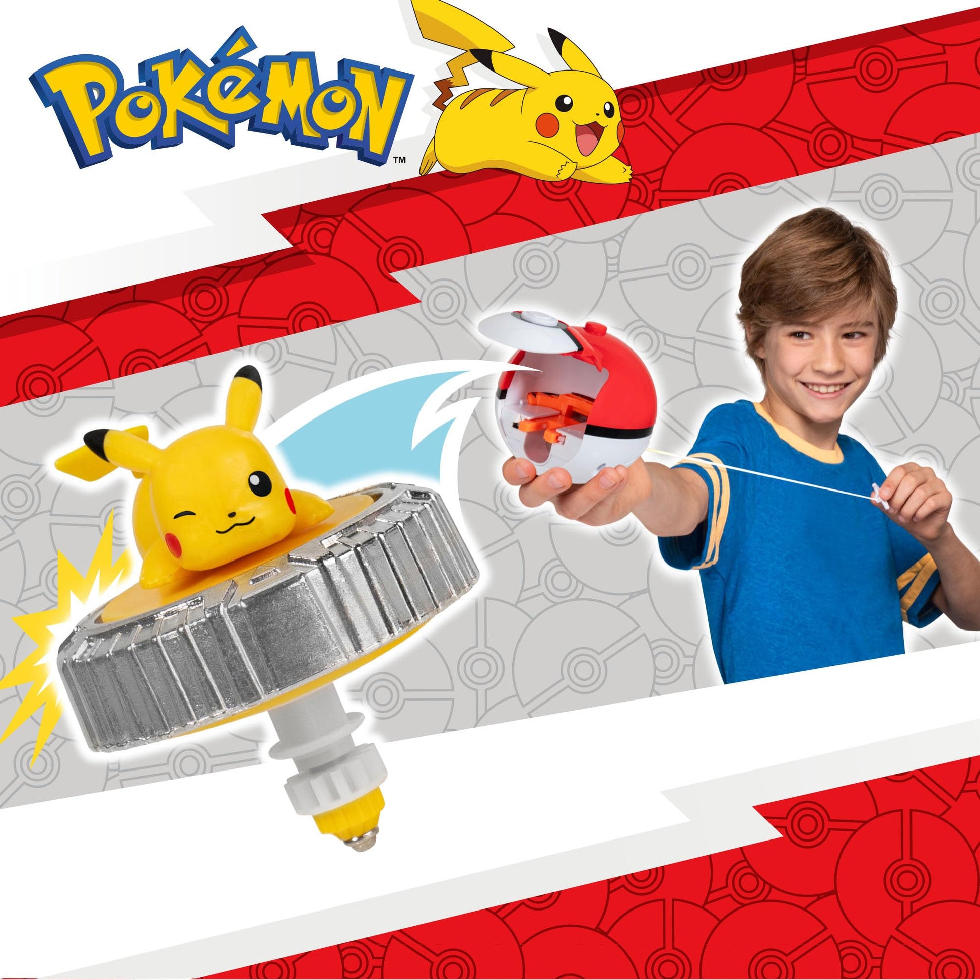 Pikachu Battle Spinner from Pokémon, featuring vibrant colors and dynamic design for interactive play.
