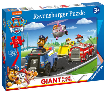 Ravensburger Paw Patrol Toys - Shaped Giant Floor Jigsaw Puzzle for Kids Age 3 Years Up - 24 Pieces