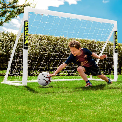 FORZA 6 x 4ft Kids Football Goal - The World’s #1 Garden Goal! | 100% UK-Made, 2 Min Setup, Unbreakable Goalpost + Target & Ball Bundle - Buy Once, Play Forever! (Goalposts Only)