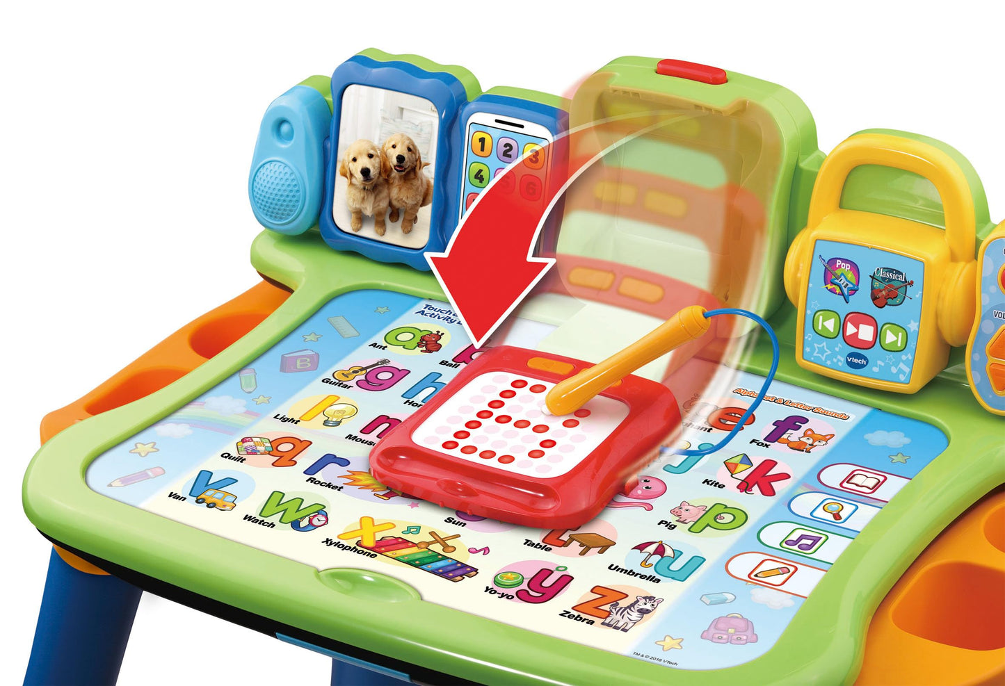 VTech Touch and Learn Activity Table - Musical Kids Desk with Letters, Phonics, Numbers, Music, Shapes, Animals and More - ages 3, 4 & 5 Year Olds, English Version