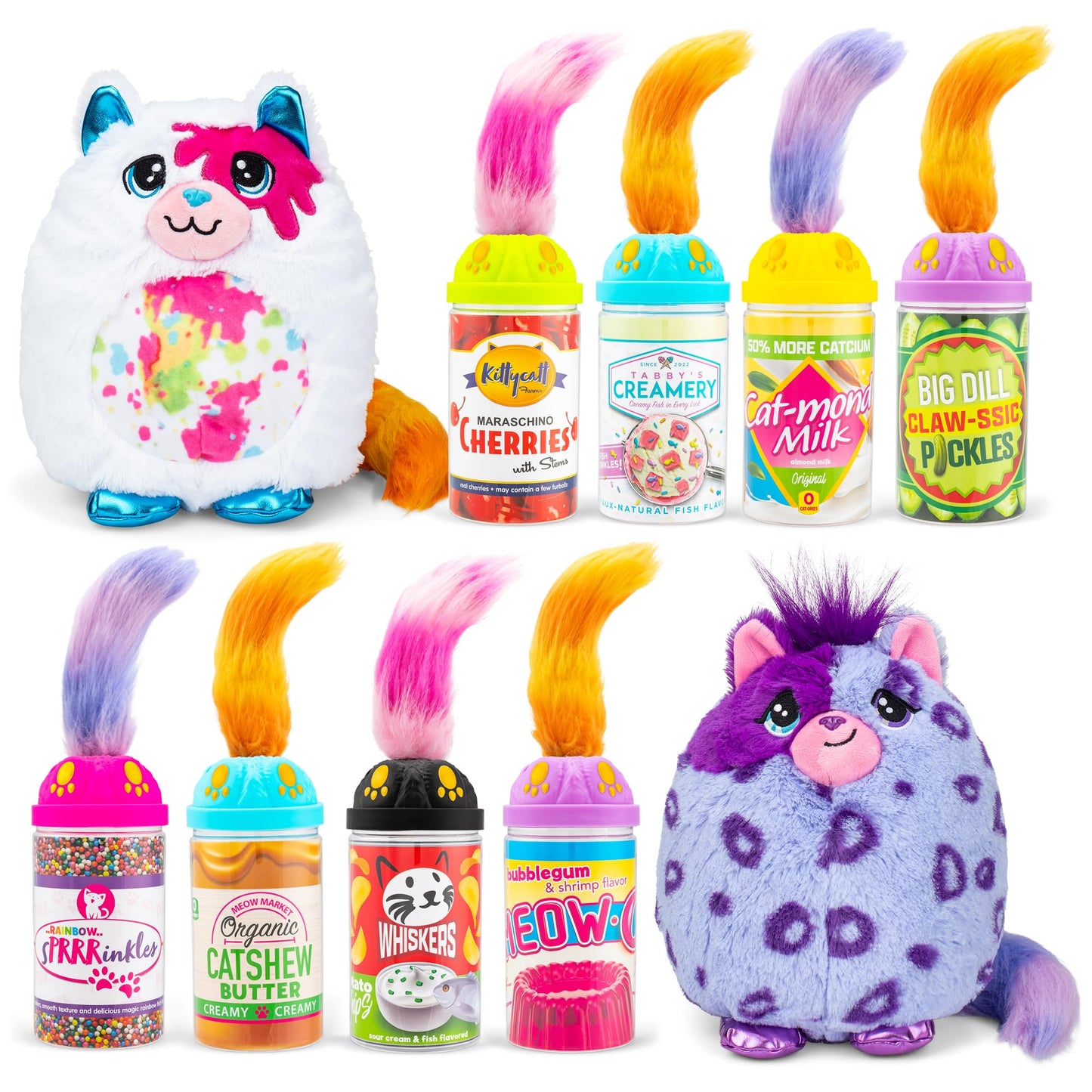 Basic Fun Misfittens Surprise Cat Plush Wave 3 Cuddly Soft Toy for Girls and Boys, Toddler Toys, Plush Gift for Kids, Suitable for Kids Aged 4, 03939,