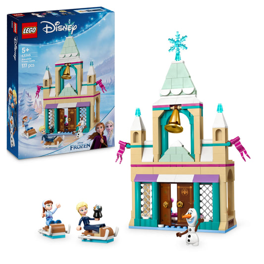 LEGO ǀ Disney Princess Arendelle Frozen Castle Toy - Building Set incl. Anna & Elsa Mini Dolls plus Olaf & Penguin Figures - Gift for 5+ Year Old Girls - 43265