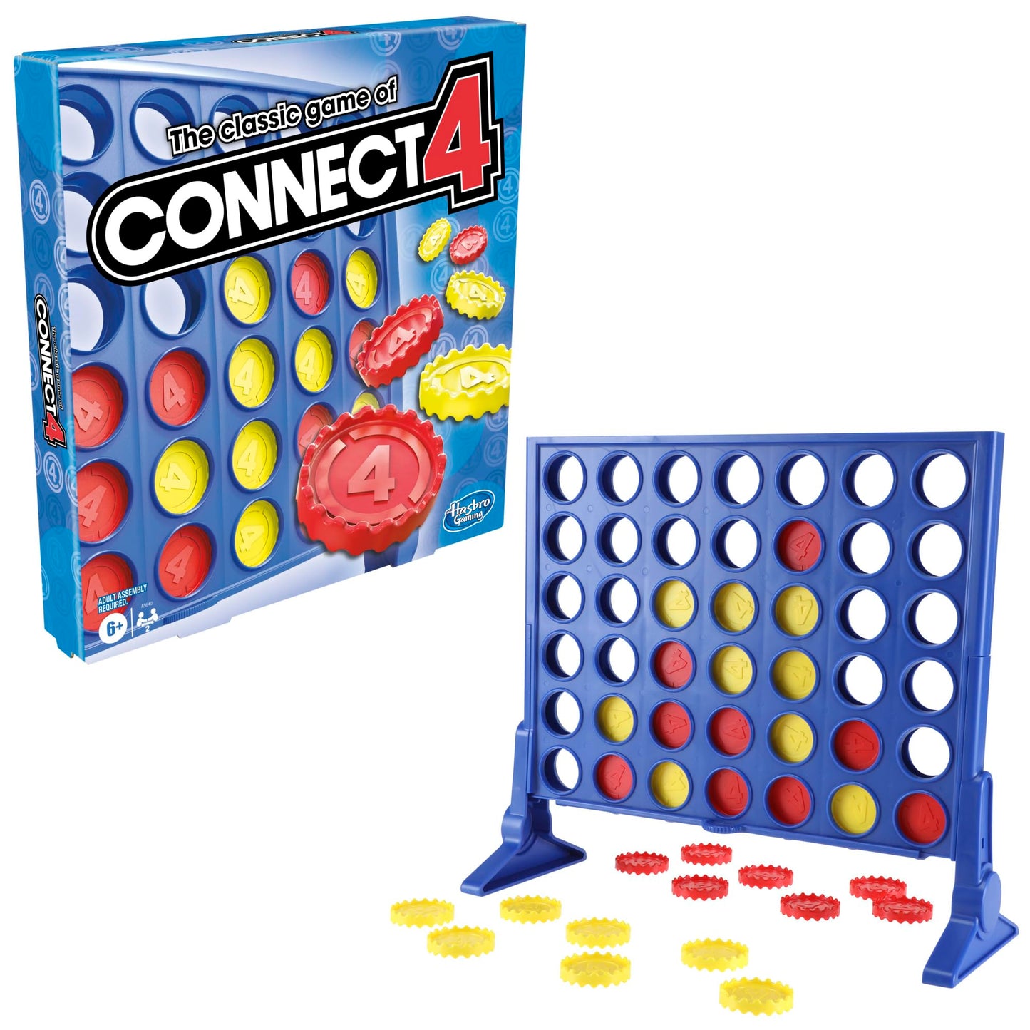 Connect 4 Strategy Board Game, Games for Kids Aged 6+, 4 in a Row