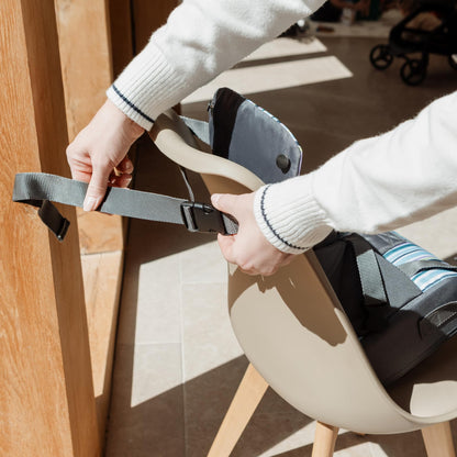 Nuby Travel Booster Seat – Compact and Foldable | Baby Sit Up Seat | Weaning Toddler Chair | Suitable for Ages 6 Months Plus