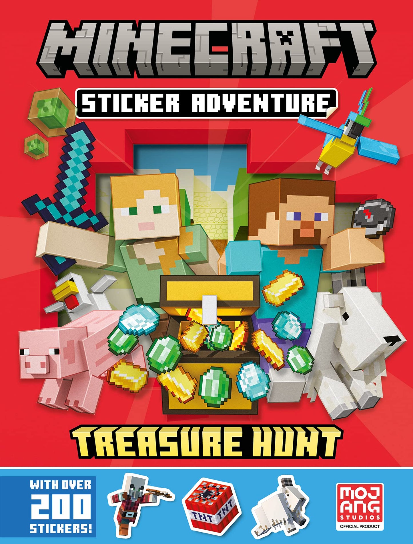 Minecraft Sticker Adventure: Treasure Hunt: A brand-new official sticker book containing hours of fun for kids