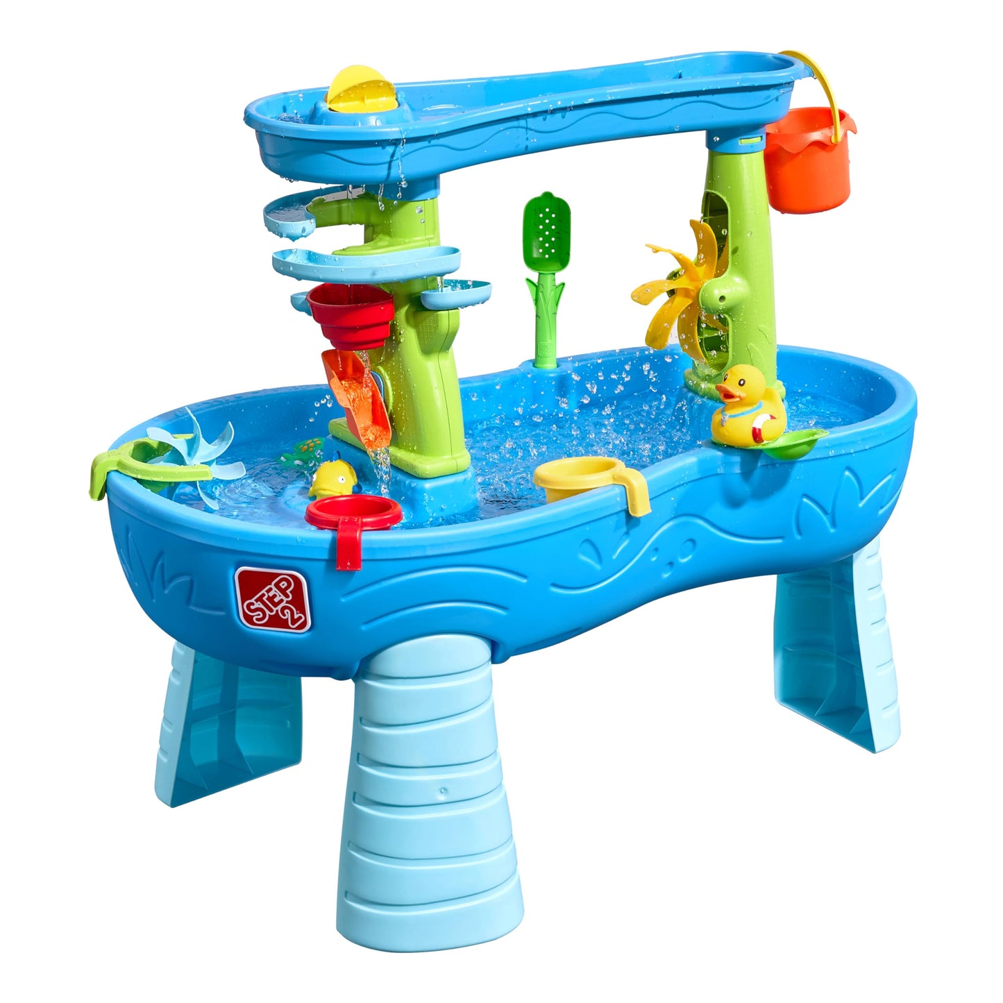 Step2 Double Showers Water Table with 11-pieces accessory set | Water Play, Activity Table | For the garden