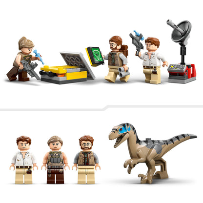 LEGO Jurassic World Raptor & Titanosaurus Tracking Mission - Dinosaur Toy incl. 3 Minifigures, Off-Road Car & Motorbike - Gift for 7+ Year Old Boys & Girls - 76973