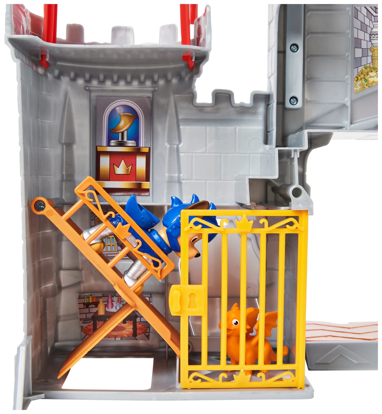 Paw Patrol, Rescue Knights Castle HQ Transforming 11-Piece Playset with Chase and Mini Dragon Draco Action Figures, Kids’ Toys for Ages 3 and up