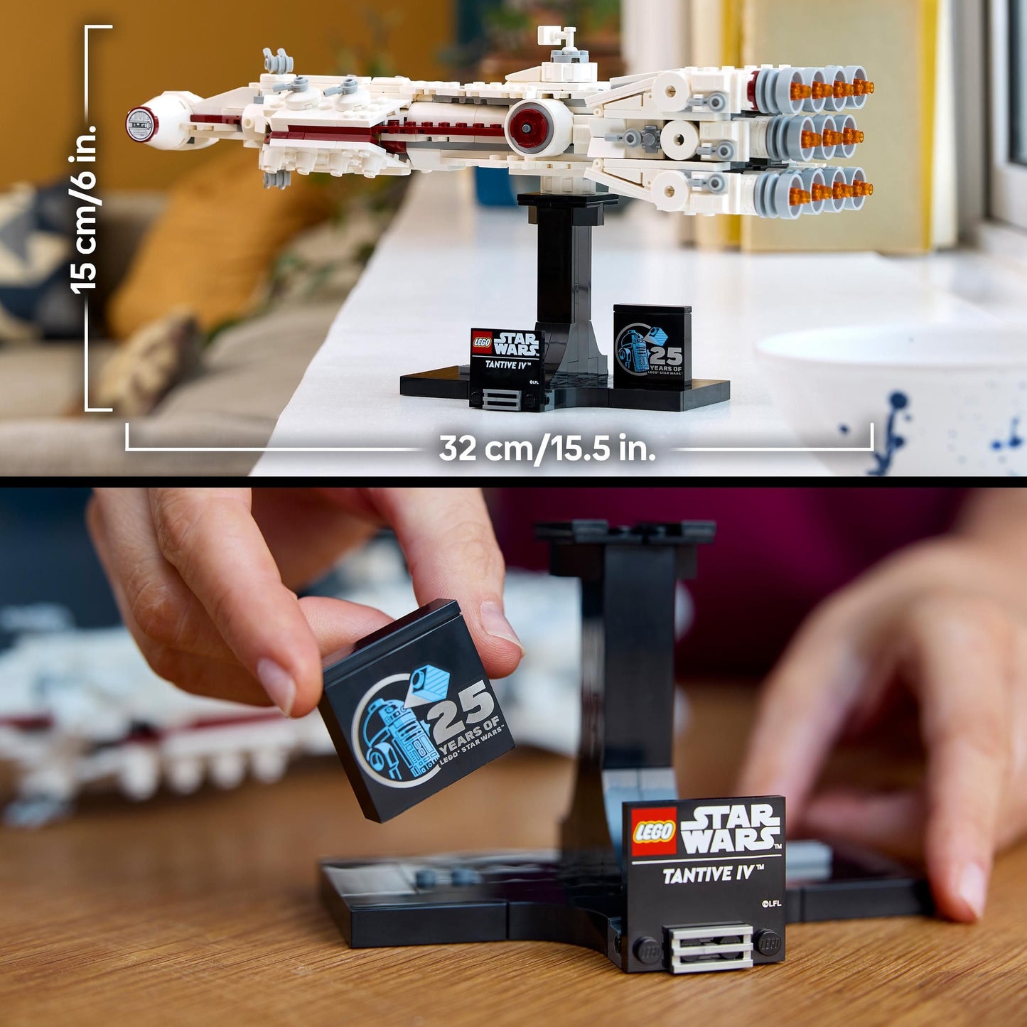 LEGO Star Wars Tantive IV set 75376, detailed model kit of iconic starship from A New Hope for adult builders.