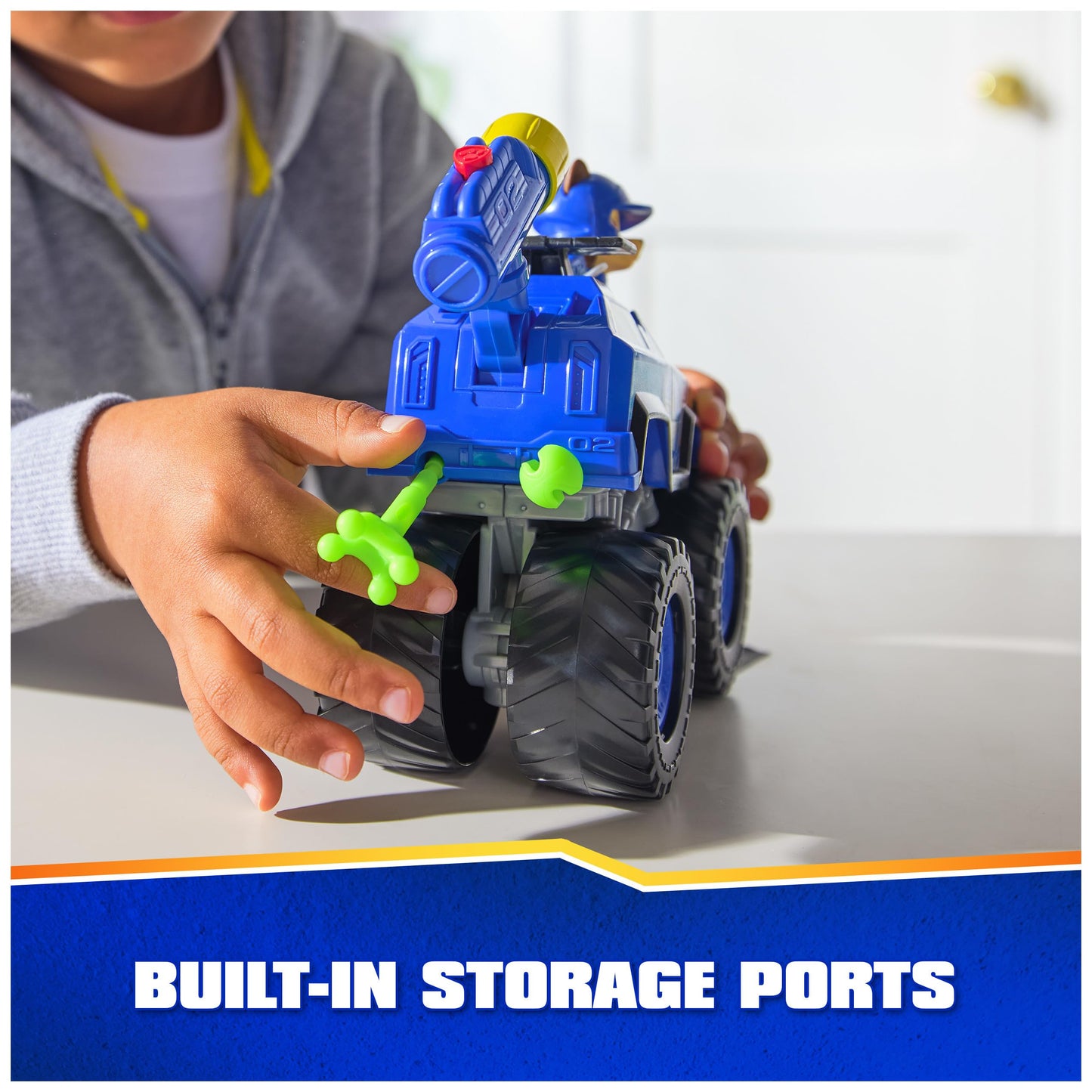 Paw Patrol: Rescue Wheels Chase’s Cruiser, Toy Truck with Projectile Launcher and Collectible Action Figure, Kids’ Toys for Boys & Girls Ages 3 and up