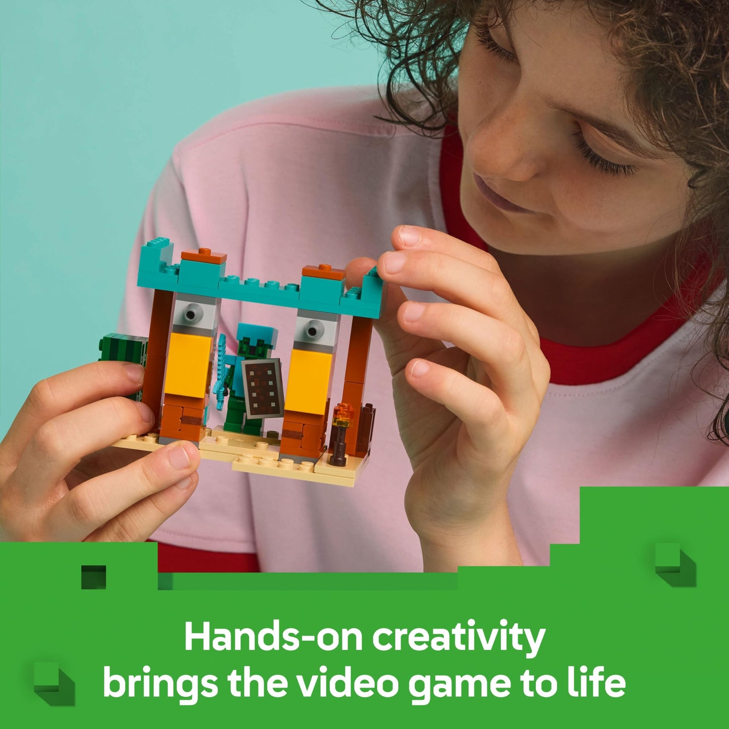 LEGO Minecraft The Illager Desert Patrol - Building Toy with Figures incl. a Pillager, Vindicator and Cactus Knight - Gamer Gift for 7+ Year Old Boys & Girls - 21267