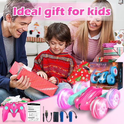 Rodzon 3300 Remote Control Car for Kids Toys 3 4 5 6 Years Old Girl,4X4 Crawlers Wheel Lights RC Car,Christmas Birthday Gift Boy Girls Age 3-12 Years,Pink