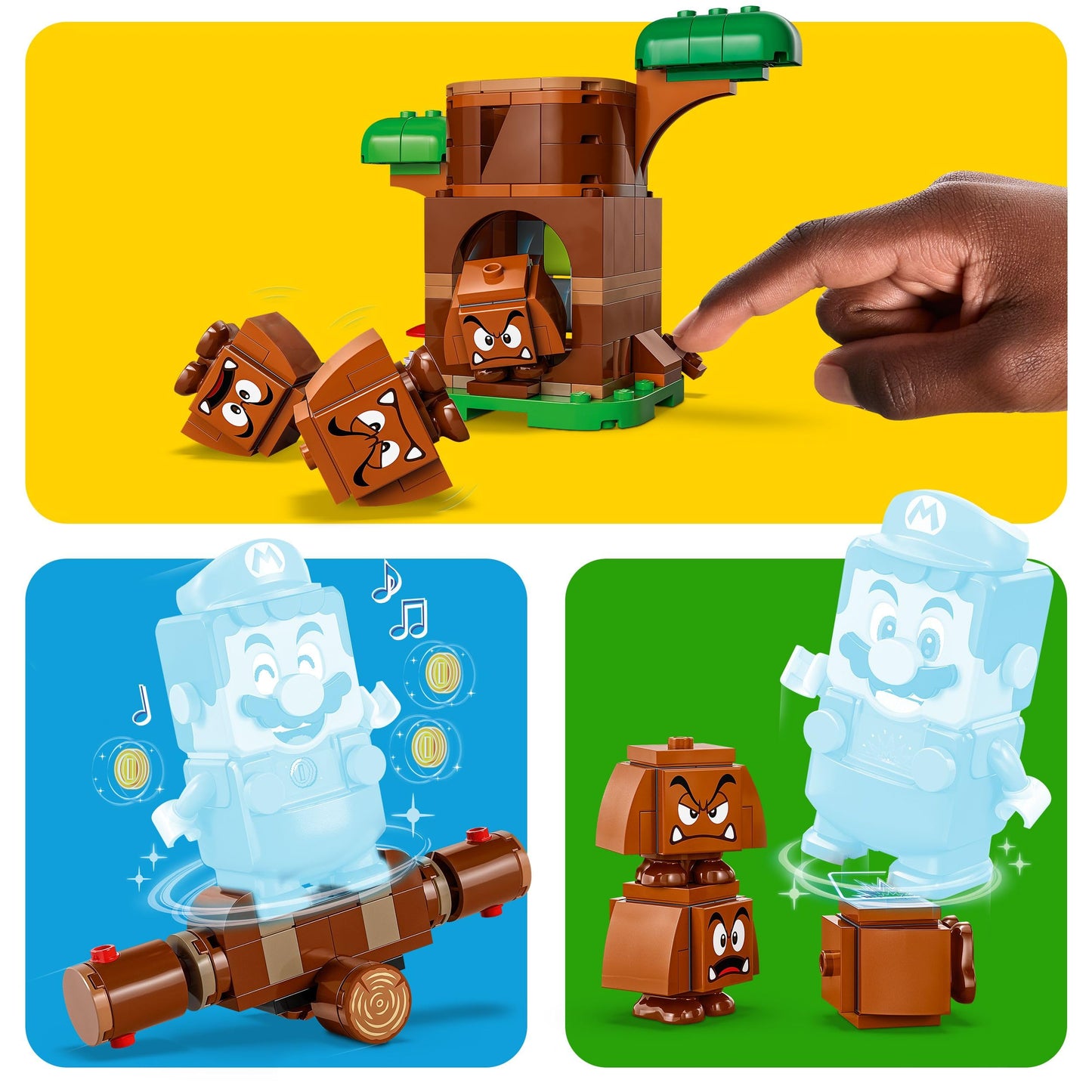 LEGO Super Mario Goombas’ Playground Set, Nintendo Collectible for Kids, Adventure Toy Playset, Buildable Seesaw, 3 Figures, Gift for 7 Plus Year Old Boys, Girls and Fans, 71433