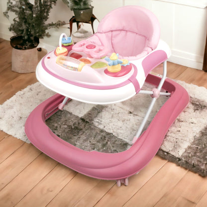 Babyco interactive baby walker with lights and music, featuring colorful design and safety features for early mobility and play.