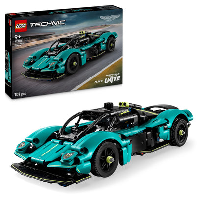 LEGO Technic Aston Martin Valkyrie model kit featuring intricate details and buildable design for creative play.