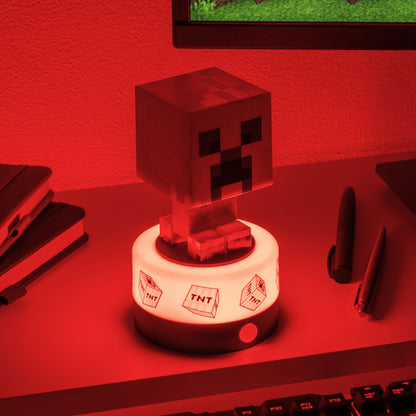 Paladone Minecraft Creeper Motion Sensor Room Guard and Night Light, Officially Licensed LED Lamp and Security Alarm for Kids Bedrooms, Teenagers, Home, Gift for Gamers