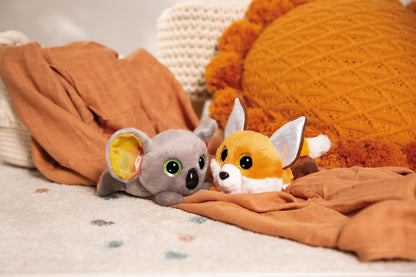 NICI 49235 Fuchs Cuddly GLUBSCHIS Fox Runizzi 15cm Orange Lying-Sustainable Made Plush, Cute Soft Toy to Cuddle and Play with, for Children & Adults, Gift idea, 15 cm