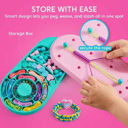 Klever Kits Friendship Bracelet Making Kit Toys, Ages 8-12 Year Old Girls Gifts,Arts and Crafts String Maker Tool,Bracelet DIY,Kids Travel Activity Set,Birthday Present for Girl