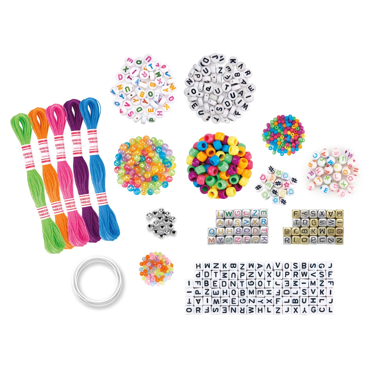 CRA-Z-ART Shimmer n Sparkle ABC Fashion Bead Bracelets Bracelet Maker Personalised friendship bracelets with over 700 beads Jewellery making kit Make your own friendship bracelets