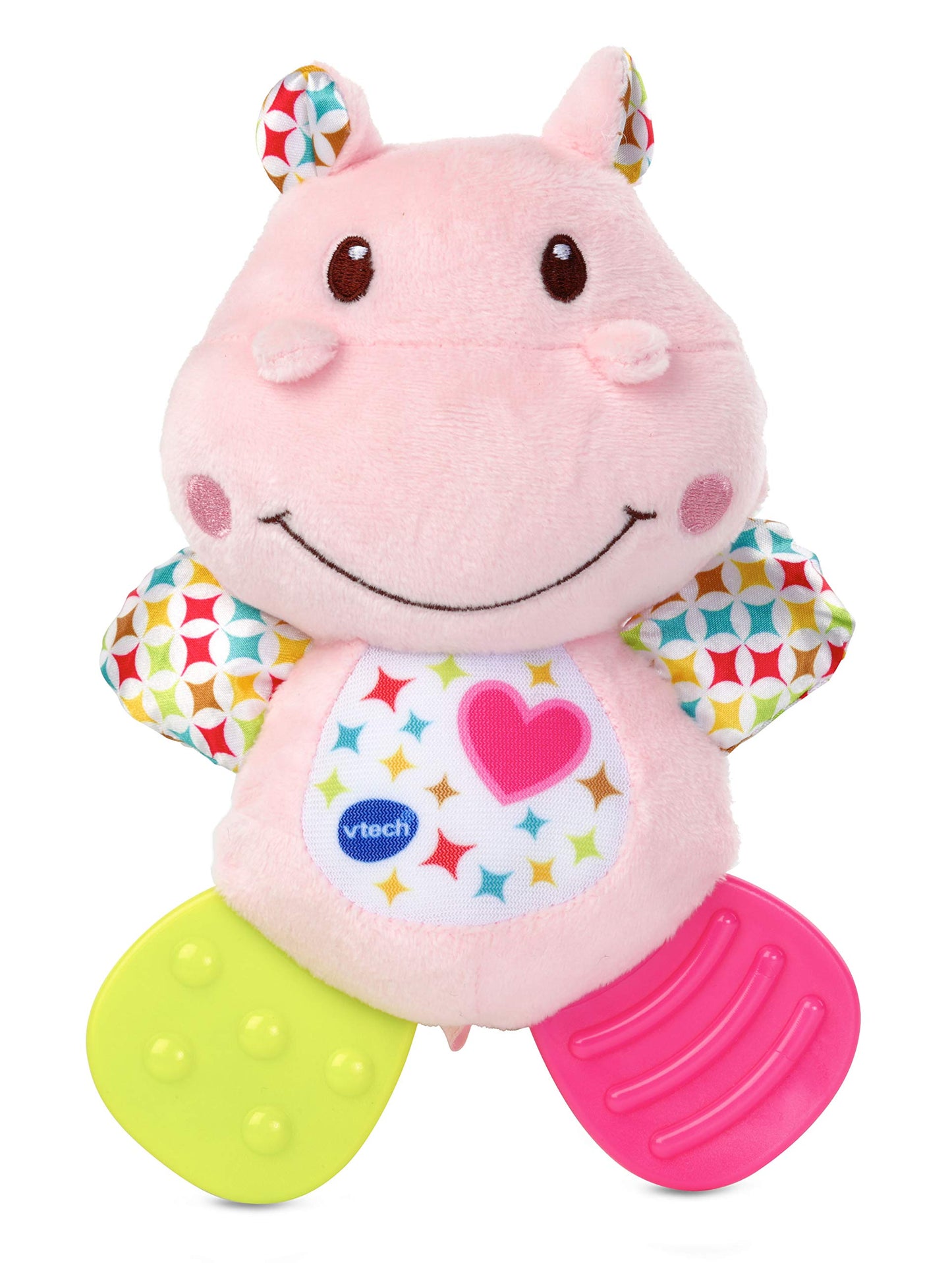 VTech My First Gift Set New Baby Gifts | Newborn Baby Toys Including Hippo Animal Plush, Baby Teether, | 0, 6, 12 Months + for Boys & Girls, Pink, English Version,Box size: 40 x 30.5 x 7.8cm