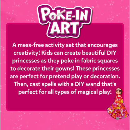 Skillmatics Poke-in Art - Magical Princesses, Mess-Free Fun for Kids, DIY Sewing Craft Kits, Creative Activity, Easter Gifts for Girls & Boys Ages 4, 5, 6, 7, 8, 9