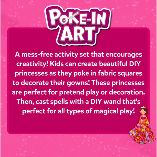 Skillmatics Poke-in Art - Magical Princesses, Mess-Free Fun for Kids, DIY Sewing Craft Kits, Creative Activity, Easter Gifts for Girls & Boys Ages 4, 5, 6, 7, 8, 9