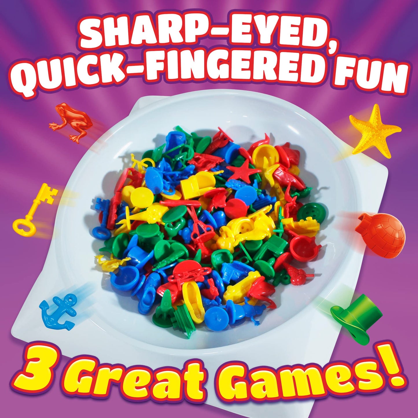 Drumond Park T73478 Dig In , Family Board Games for 2-4 Players, 3 in 1 Tabletop Games For Adults And Kids Suitable From 5+ Years