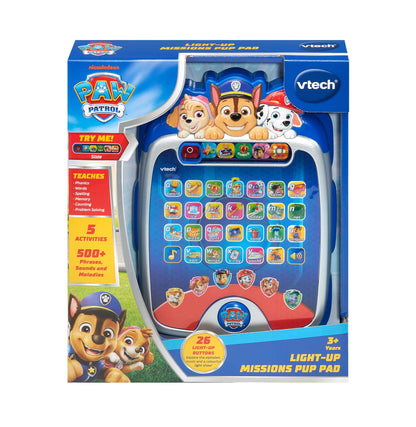 Vtech PAW Patrol: Light-Up Missions Pup Pad, Official PAW Patrol Toy, Interactive & Educational, Teaches Letters, Phonics & Words, Suitable for Ages 3, 4, 5+ Years, English Version