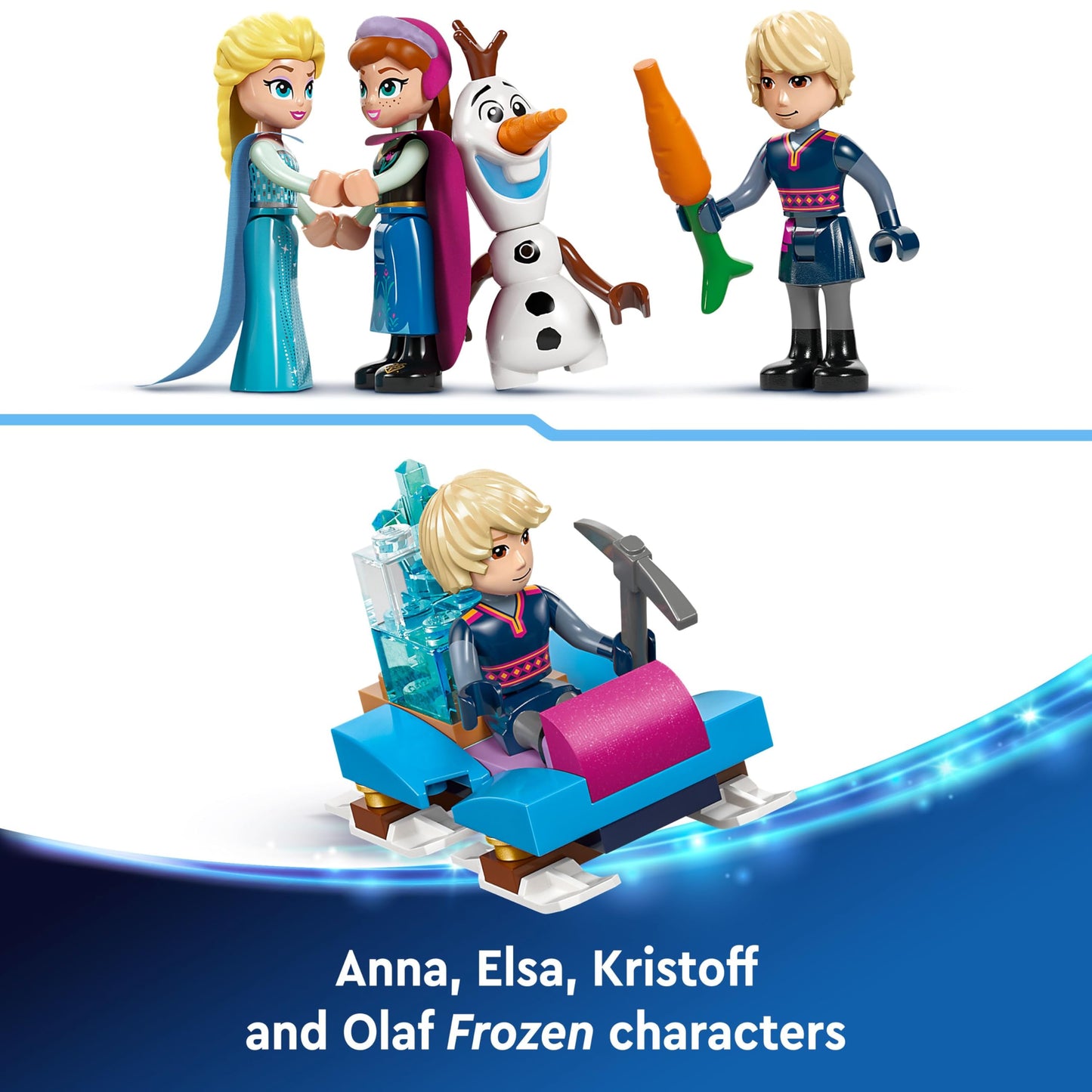 LEGO ǀ Disney Frozen Elsa’s Ice Palace Building Toy Set for Kids with a Castle and Elsa & Anna Minidoll Figures, Fun Gift Idea for Girls, Boys and Film Fans Aged 6 Plus 43244
