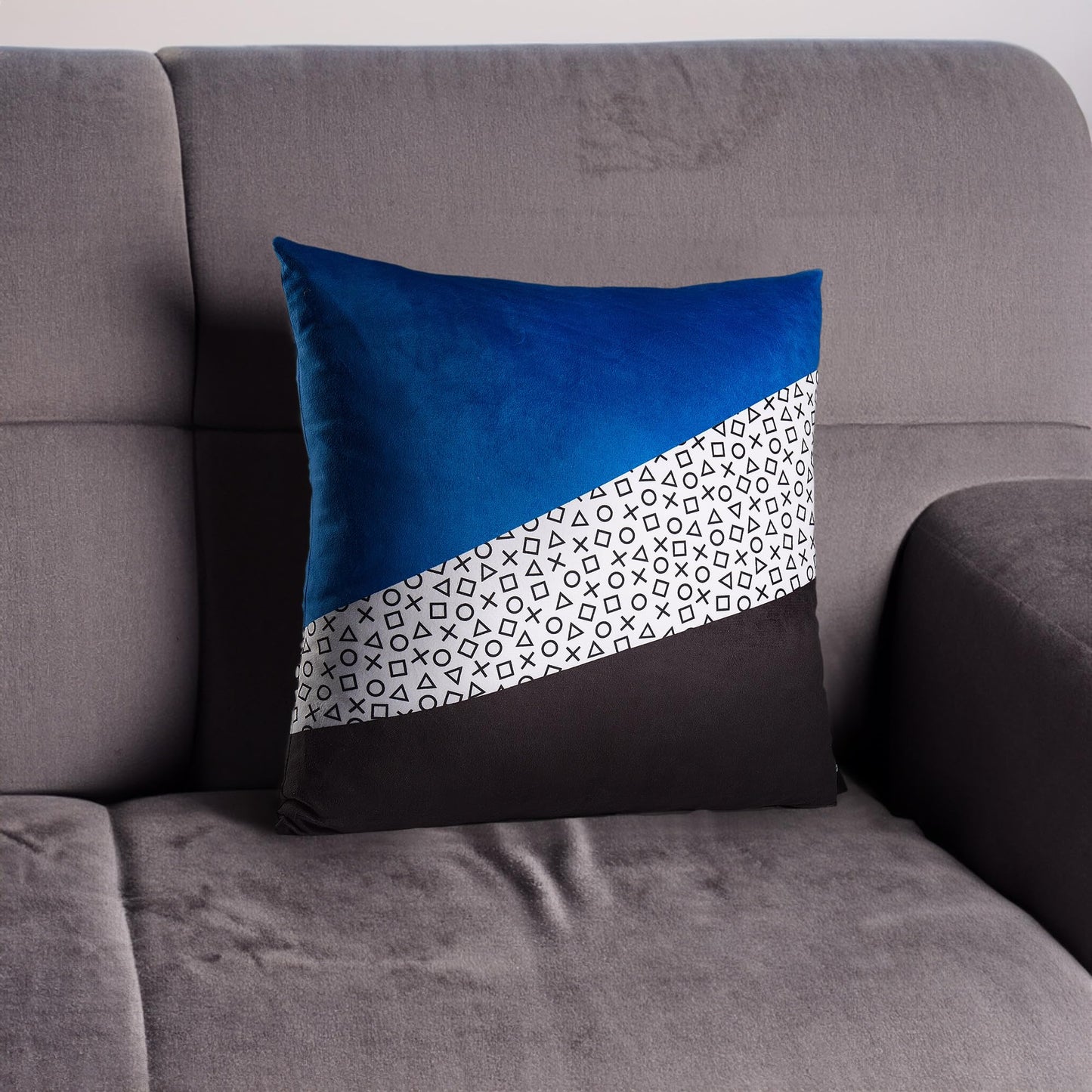 Numskull Official PlayStation Symbols Cushion Throw Pillow - Gaming Home Décor, Comfort & Display - Official PlayStation Merchandise
