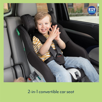 Graco Extend LX R129 Convertible Car Seat, Rearward Facing for Longer from Birth to Approx. 4 Years (40-105cm). Forward Facing from 15 Months to Approx. 4 Years (76-105cm), Midnight Fashion