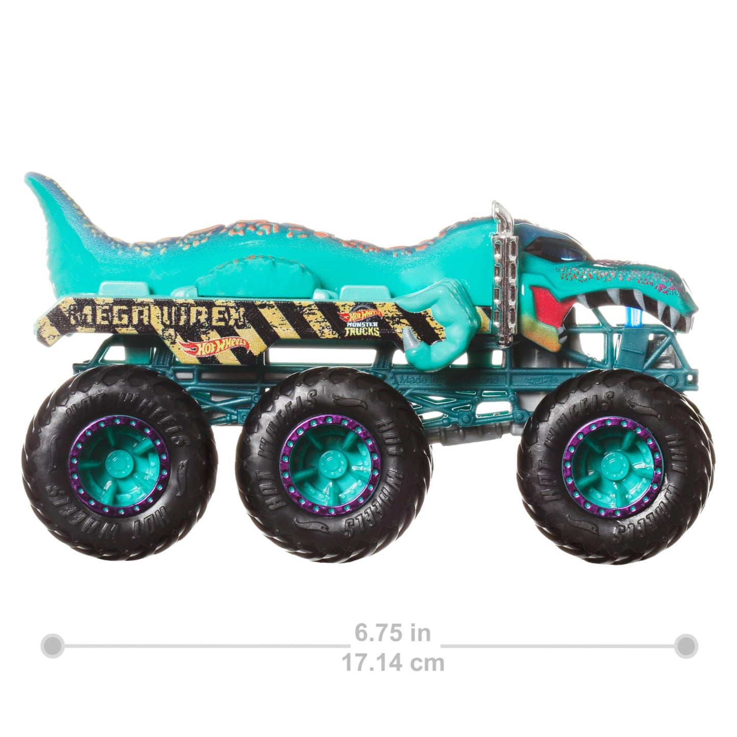 Hot Wheels Monster Trucks Big Rigs (Assorted Styles, One Random Item), 1:64 Scale Toy Truck with 6 Wheels, Haul or Tow Other Vehicles, HWN86