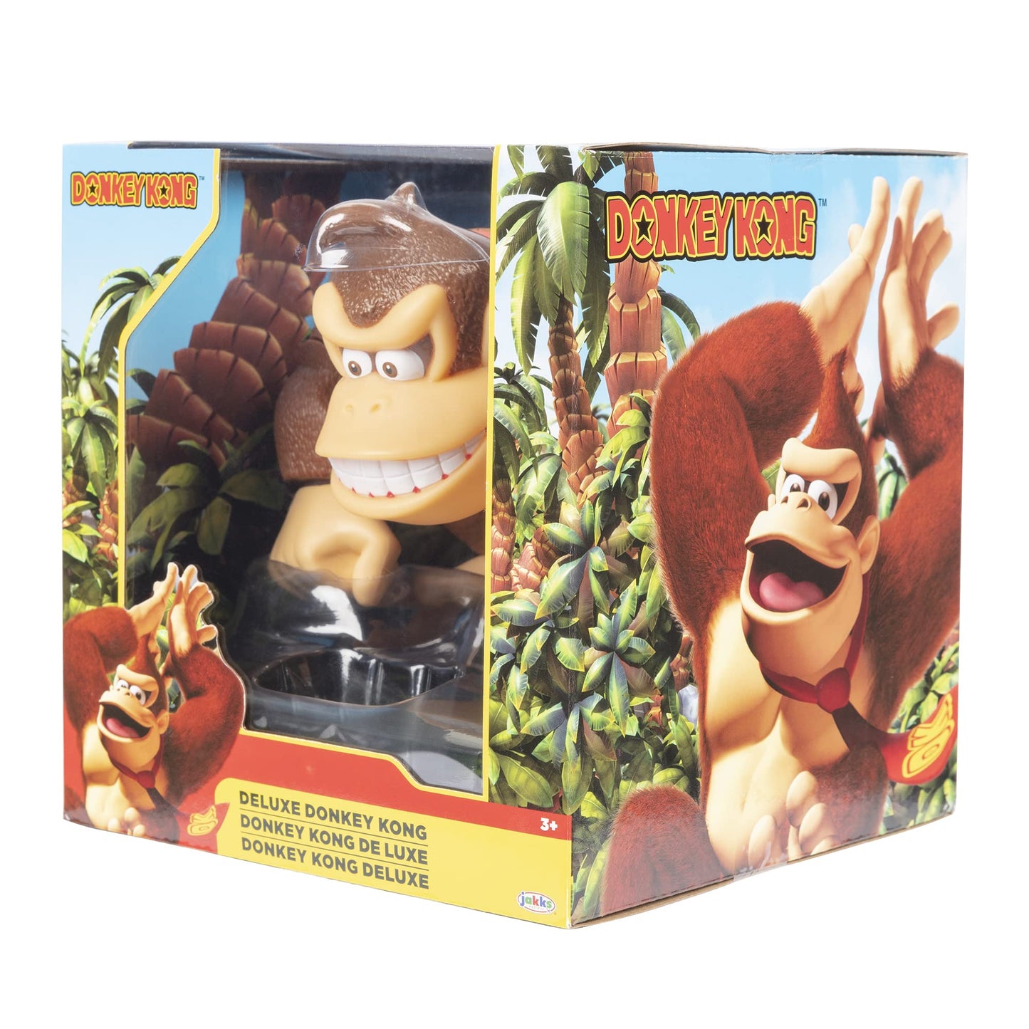 Super Mario Donkey Kong action figure, 6-inch tall, with posable features, ideal for play and display for kids and collectors.