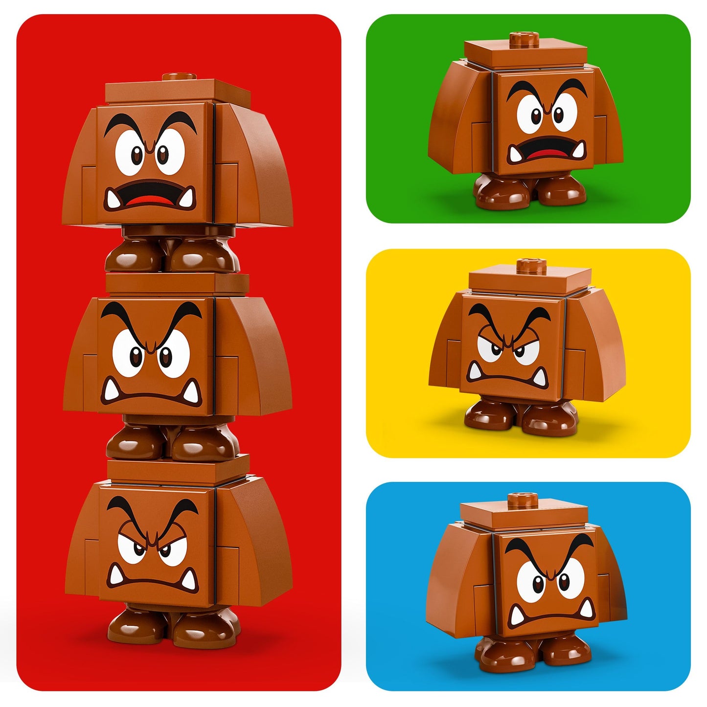 LEGO Super Mario Goombas’ Playground Set, Nintendo Collectible for Kids, Adventure Toy Playset, Buildable Seesaw, 3 Figures, Gift for 7 Plus Year Old Boys, Girls and Fans, 71433