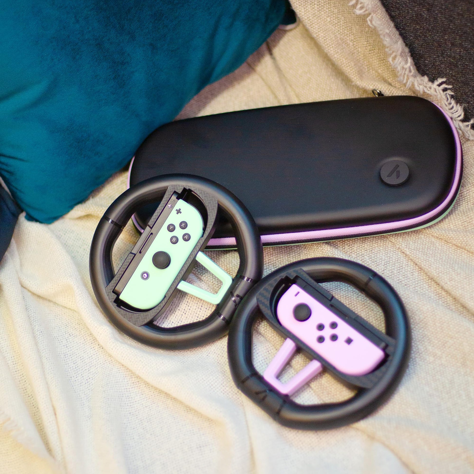 STEALTH 3-in-1 accessory bundle for Nintendo Switch, Switch 2, and OLED includes grips, thumb caps, and screen protectors.