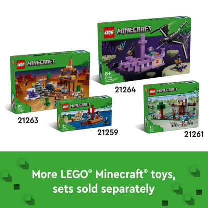 LEGO Minecraft The Cherry Blossom Garden Toy - Building Set with Trees, a Sunny Figure, Bees, and Mobs incl. a Zombie - Gamer Gift for 8+ Year Old Boys & Girls - 21260