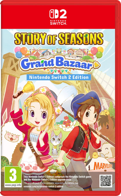 Story of Seasons: Grand Bazaar Nintendo Switch game by Marvelous Europe, featuring colorful in-game marketplace scene.
