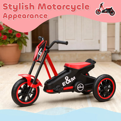 AIYAPLAY Kids Tricycle Baby Trike, Kids Trike with Pedal for Boys and Girls Ages 18–36 Months, 3 Wheel Toddler Balance Bike for Indoor Outdoor Use, Red