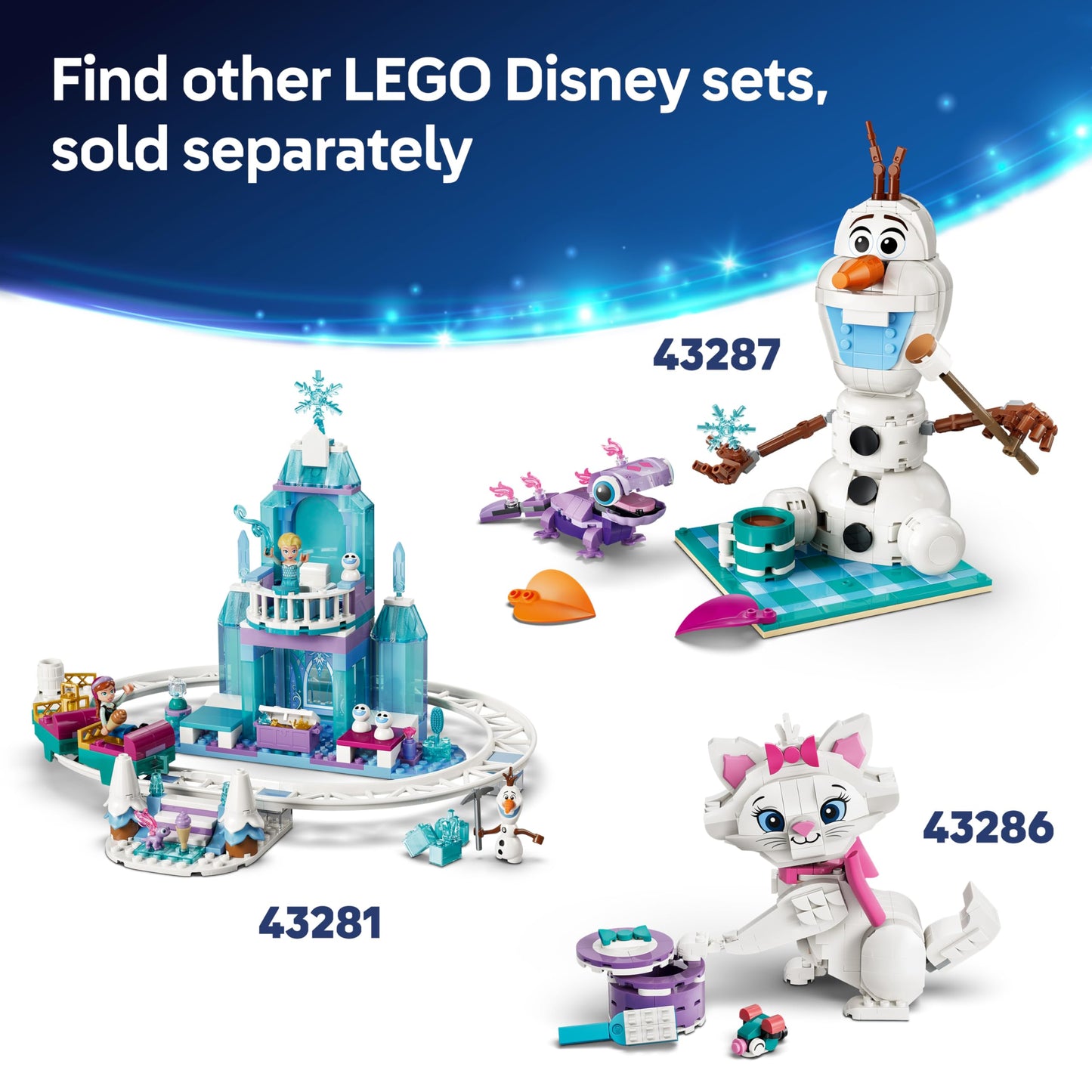 LEGO|Disney Princess Ariel's Magical Mini Palace - The Little Mermaid Castle Toy w/a Micro Doll plus Sebastian & Flounder Animal Figures - Gift for 5+ Year Old Girls - 43285