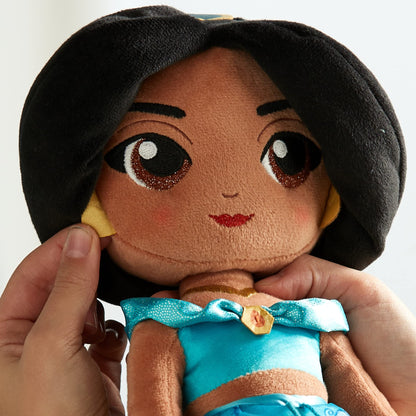 Disney Store Official Princess Jasmine Soft Toy Doll for Kids, Aladdin, 37cm/14”, Plush Cuddly Classic Character, Arabian Princess in Iconic Outfit with Embroidered Expression