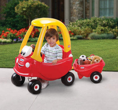 little tikes Cozy Coupe Trailer - Toy Trailer for Toddlers & Children, Encourages Creative Play, Suitable for Ages 3 to 10 Years, Red