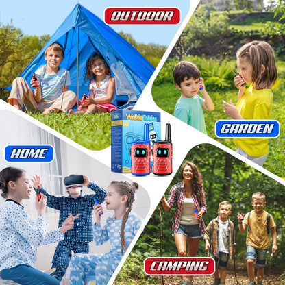 Spider Walkie Talkie Kids, Toyokid Outdoor Toys for 4 5 6 Year Old Boy Girl Gift for 3-12 Year Olds Boys Toy Age 3 4 5 6 7 Rechargeable Walkie Talkies for Kids Toys Garden Birthday Presents