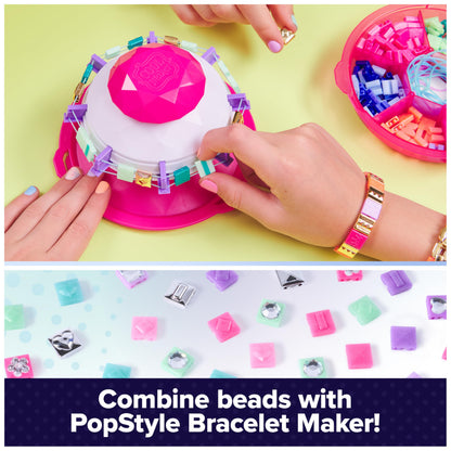 Cool MAKER PopStyle Bracelet Maker expansion pack with 50+ gem beads and supplies for creating friendship bracelets and DIY jewelry.
