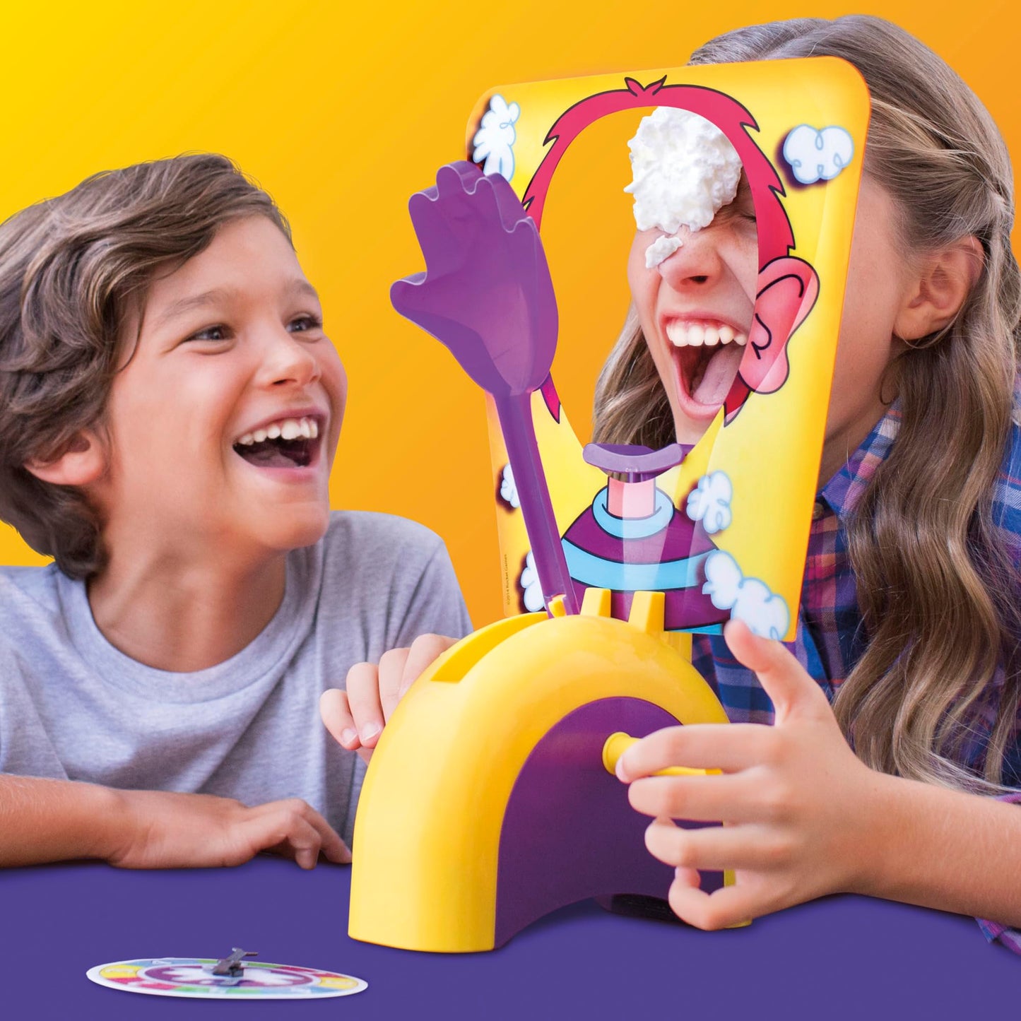 Hasbro Gaming Pie Face Whipped Cream Family Board Game for 5+ Year Old Kids, Party Games for 2 Players or More