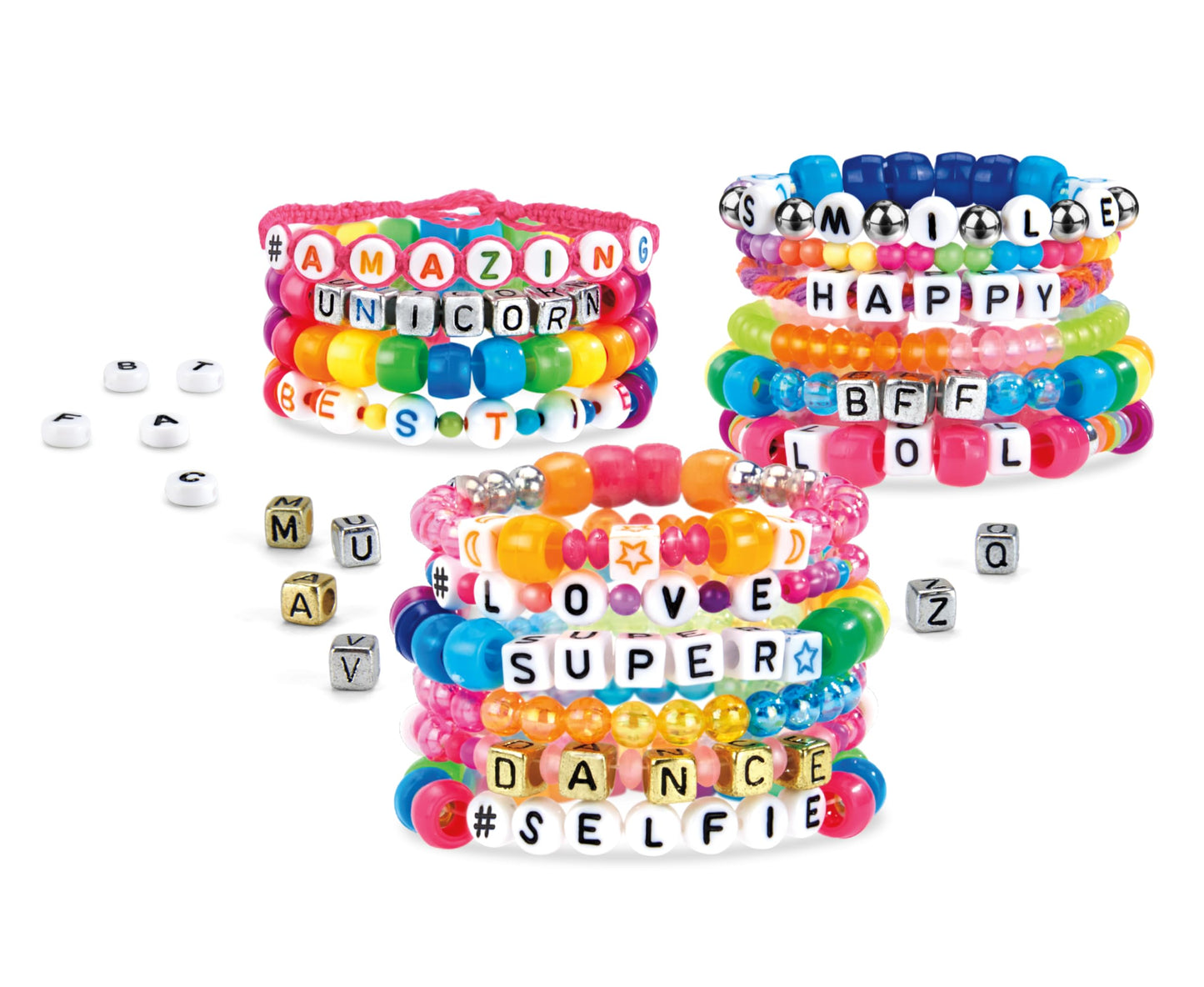 CRA-Z-ART Shimmer n Sparkle ABC Fashion Bead Bracelets Bracelet Maker Personalised friendship bracelets with over 700 beads Jewellery making kit Make your own friendship bracelets