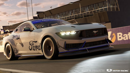 Project Motor Racing PS5 game cover by GIANTS Software GmbH featuring racing car artwork and dynamic racing scene.